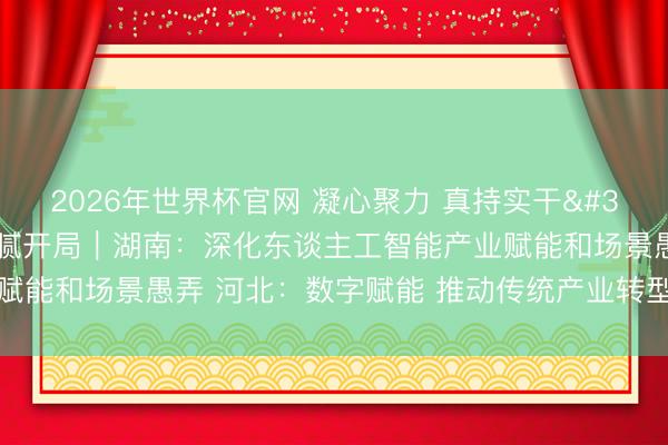 2026年世界杯官网 凝心聚力 真持实干 戮力已毕“十五五”细腻开局|湖南:深化东谈主工智能产业赋能和场景愚弄 河北:数字赋能 推动传统产业转型升级